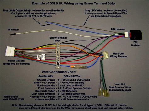 1996 honda civic stereo wiring harness 
